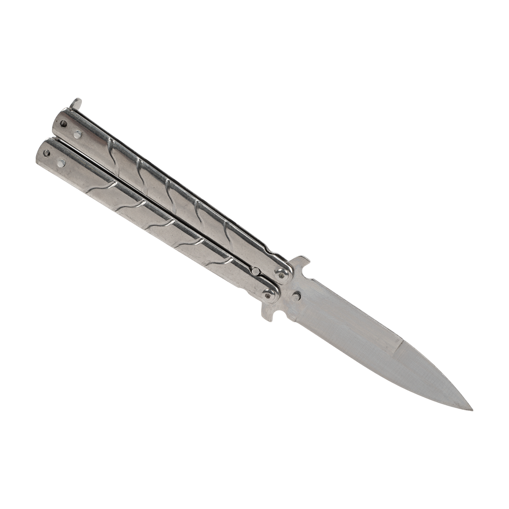 Нож складной "Бабочка" А317Н, клинок 420, рукоять металл (Ярхант). Фото №1