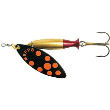 Блесна вращающаяся Mepps Aglia Long №1+, 6гр, цвет (Black) черный. Фото №2