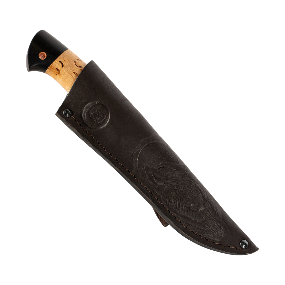 Нож МС Сокол, клинок кованая сталь Х12МФ, рукоять карельская береза, граб.. Фото №8