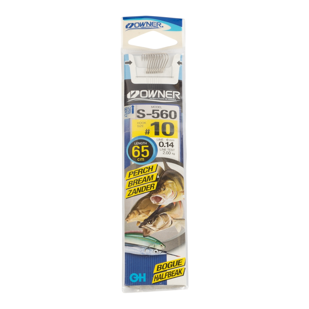 Крючок с поводком Owner S-560 10-0.14. Фото №1