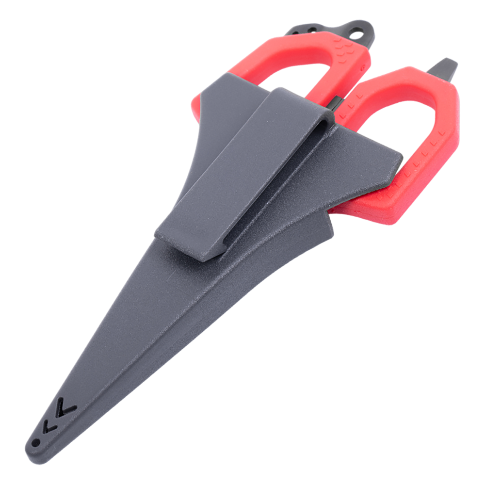 Ножницы рыболовные Kranch длина 16,2см, вес 97гр, цвет (красный). Фото №9