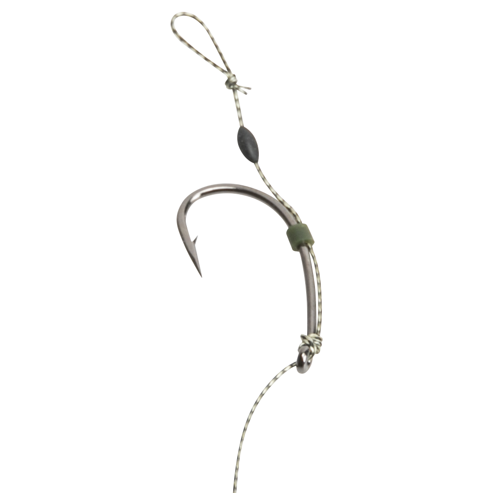 Волосяная оснастка «Метод» 10см 25lb (12кг), крючок Hayabusa P-1 № 4 (бойл 14,16мм), уп.2 шт. Фото №4