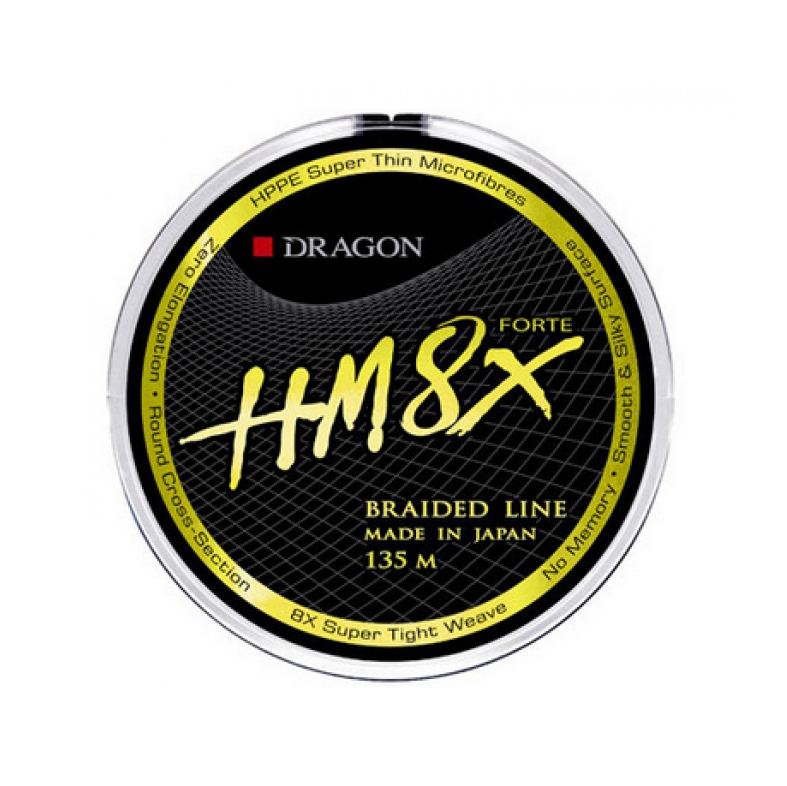 Плетеный шнур DRAGON HM8X nate/Toray 135m 0.16mm/16.90kg . Фото №1