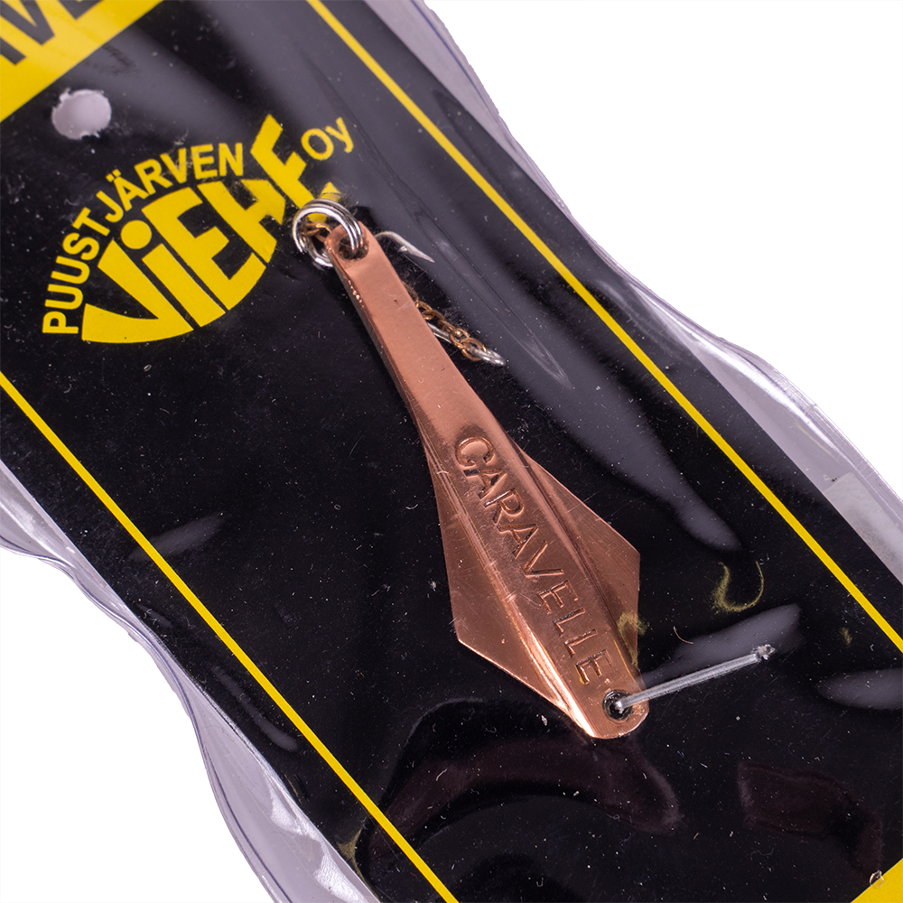 Блесна Puustjarven Caravelle 50мм, 5гр, цвет (Hop/Kup) цепочка-крючок. Фото №3