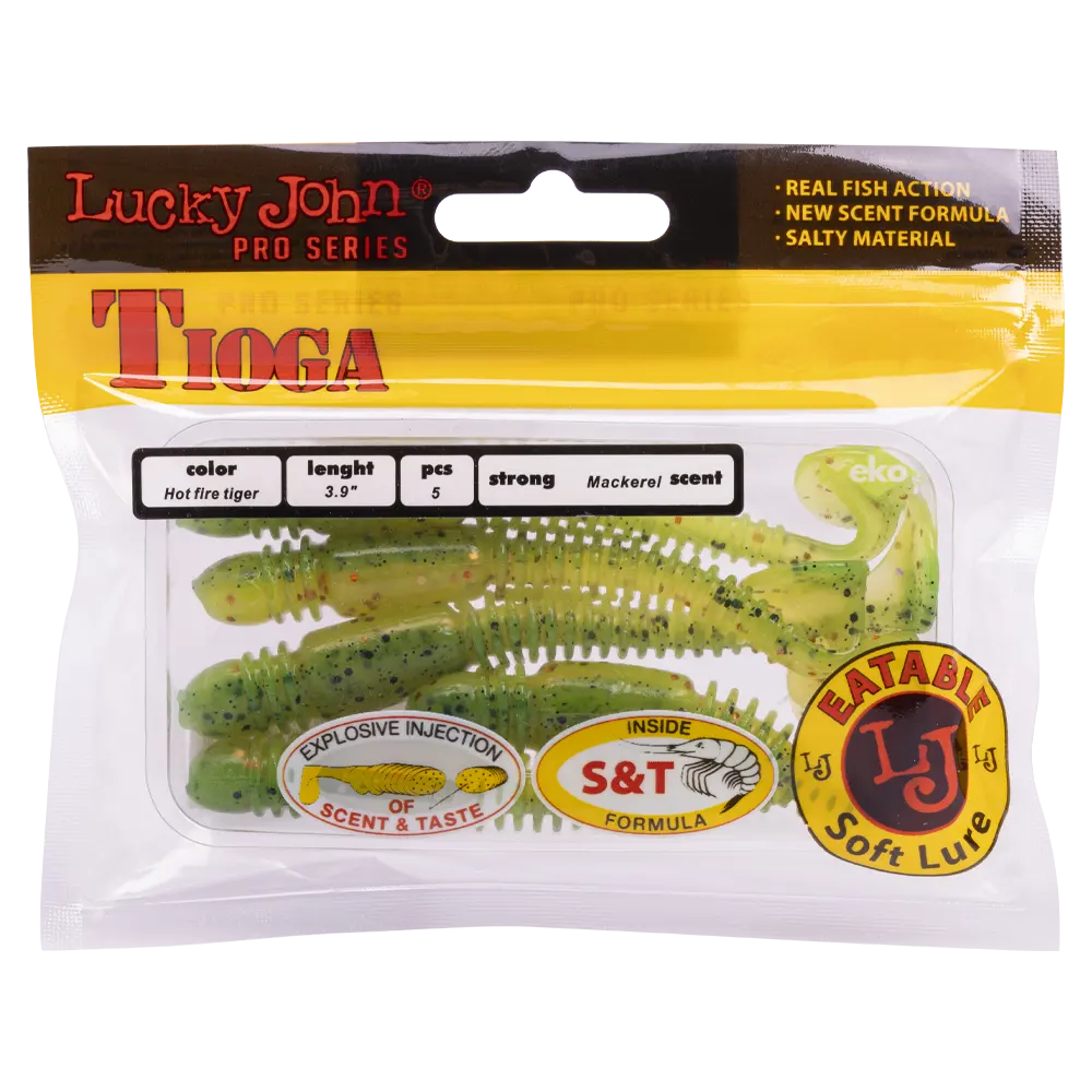 Виброхвост Lucky John Pro Series Tioga 3,9" 99мм, (5шт. упак.) цвет T51. Фото №5