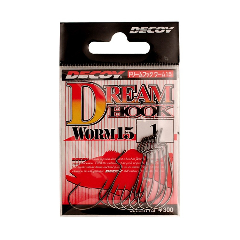 Крючок Decoy офсетный Worm 15 #2/0 (8 шт.). Фото №2