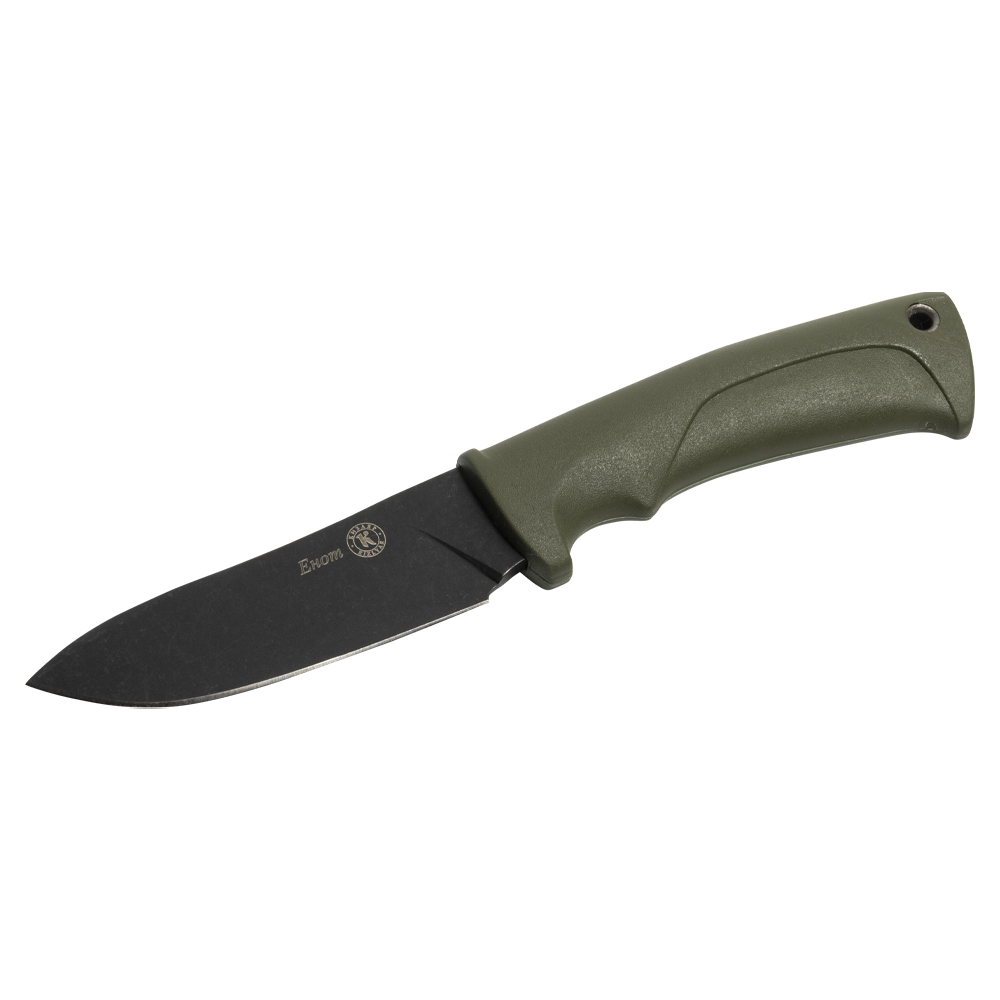 Нож Кизляр "Енот" (рукоять эластрон), цвет: хаки. Фото №2