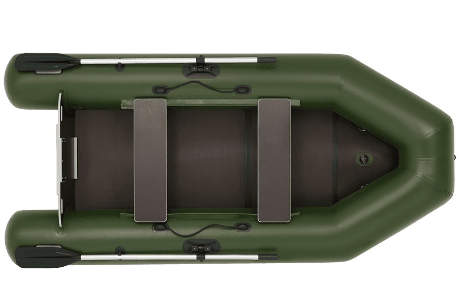 Лодка надувная ПВХ "Фрегат 280 ЕК" (1114) комплект зеленый. Фото №1