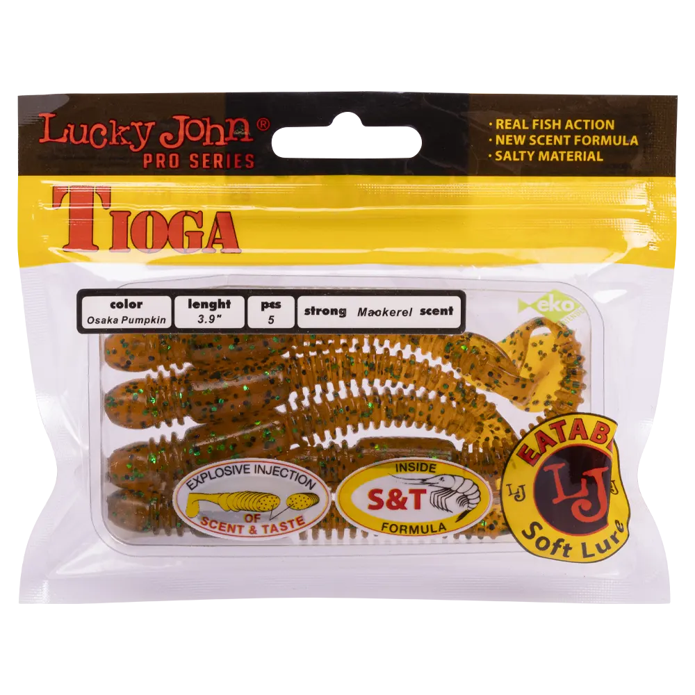 Виброхвост Lucky John Pro Series Tioga 3,9" 99мм, (5шт. упак.) цвет PA19. Фото №5 Виброхвост Lucky John Pro Series Tioga 3,9" 99мм, (5шт. упак.) цвет PA19. Фото №5