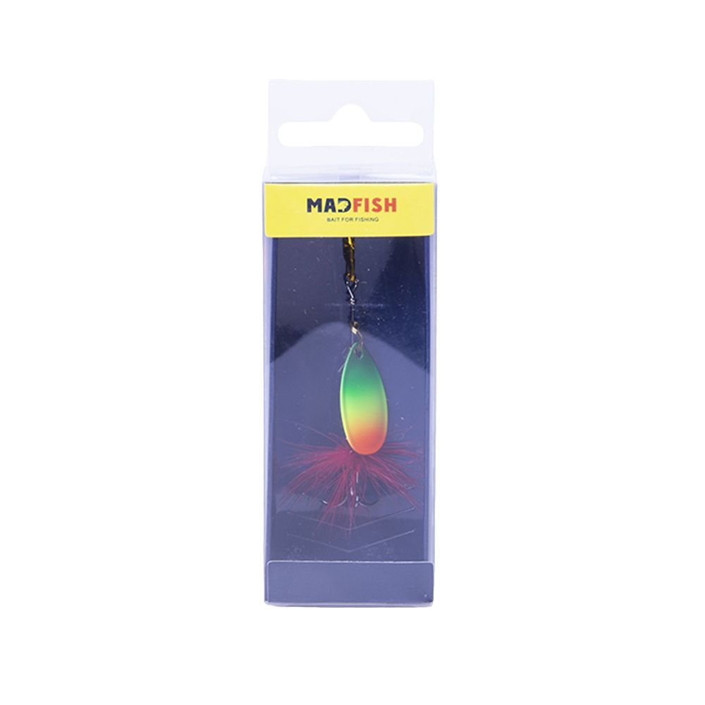 Блесна вращающаяся MADFISH Aglia №2, 4,5гр, цвет (Rainbow). Фото №1 Блесна вращающаяся MADFISH Aglia №2, 4,5гр, цвет (Rainbow). Фото №1