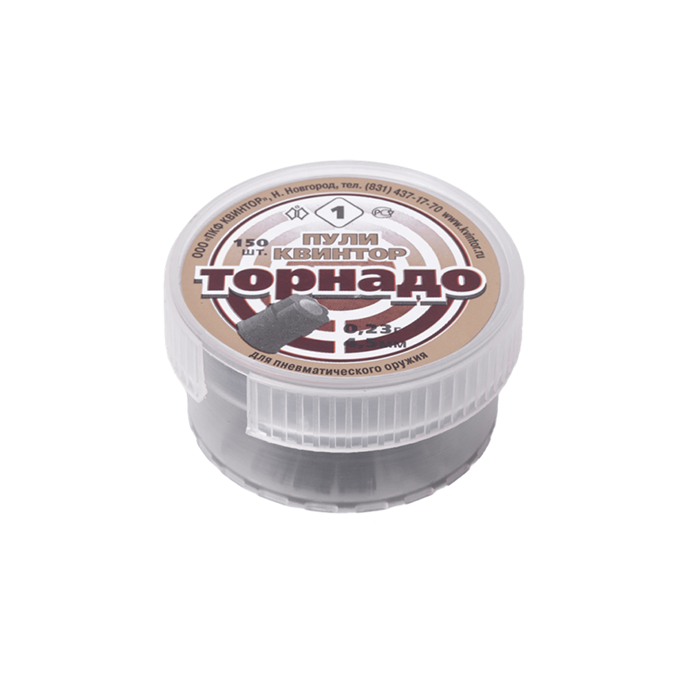 Пуля пневматическая "Торнадо" калибр 4,5мм (150 шт.) (100 в упаковке). Фото №1 Пуля пневматическая "Торнадо" калибр 4,5мм (150 шт.) (100 в упаковке). Фото №1