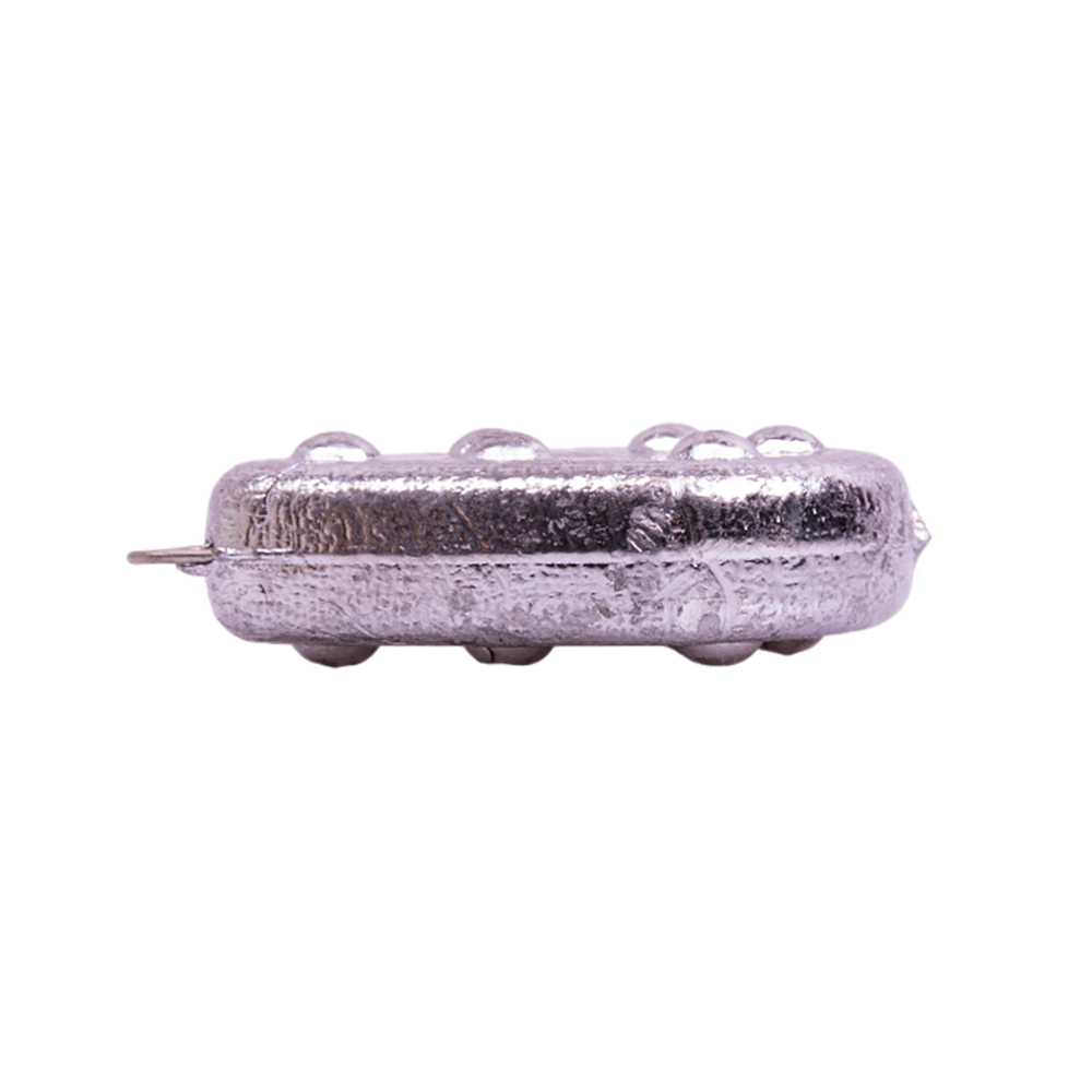 Груз "Капля плоская с шипами и ушком" 90 гр.. Фото №2