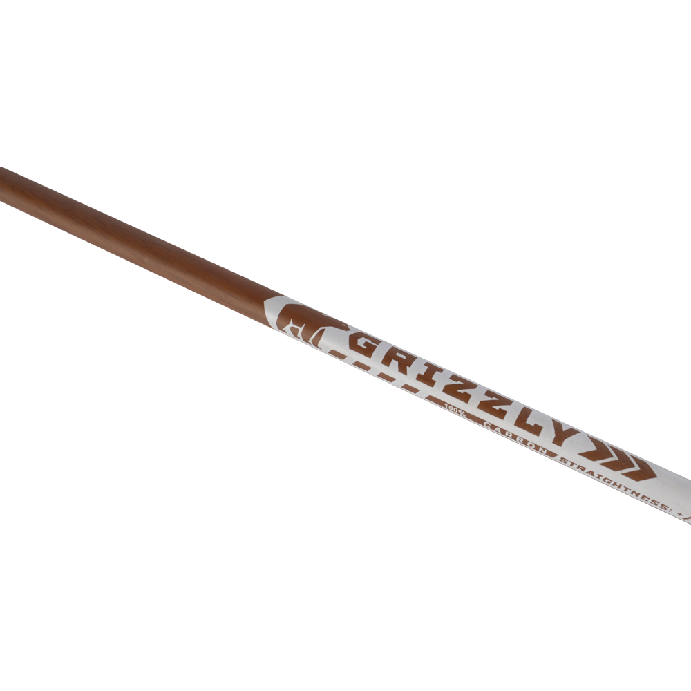 Стрела лучная карбон под дерево Centershot Grizzly 400 натуральное оперение 4". Фото №3