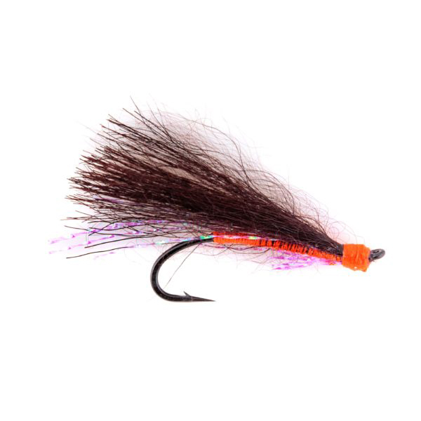 Муха коза черная одинарник крючок BN № 2 с люрексом (упак. 3шт). Фото №1