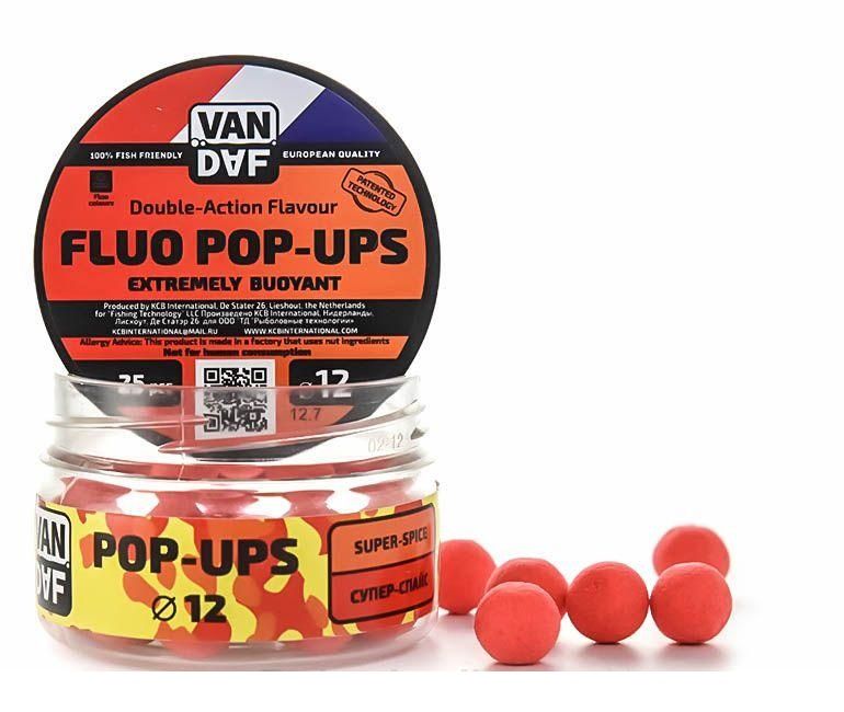 Поп-апы VAN DAF Супер-спайс (острый), 12 мм, красный, 25 шт.. Фото №2
