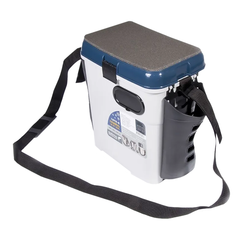 Ящик рыболовный зимний Salmo 2-х ярусный пластиковый с карманами 33,5*23,5*39 см. Фото №2