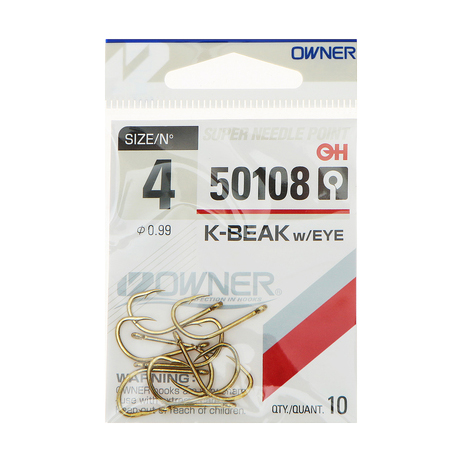 Крючок Owner № 50108 №4 (12шт.). Фото №2