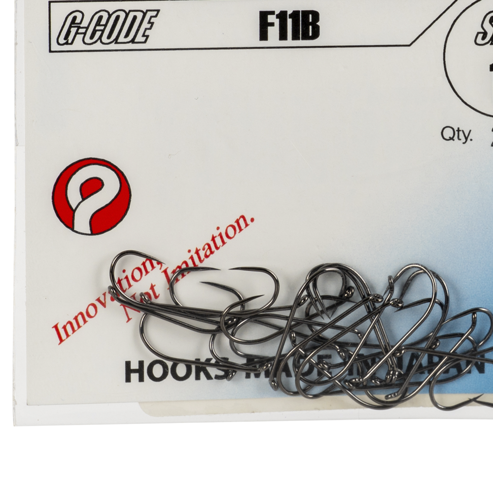 Крючок Gamakatsu Hook F11 Barbless Black №12. Фото №2