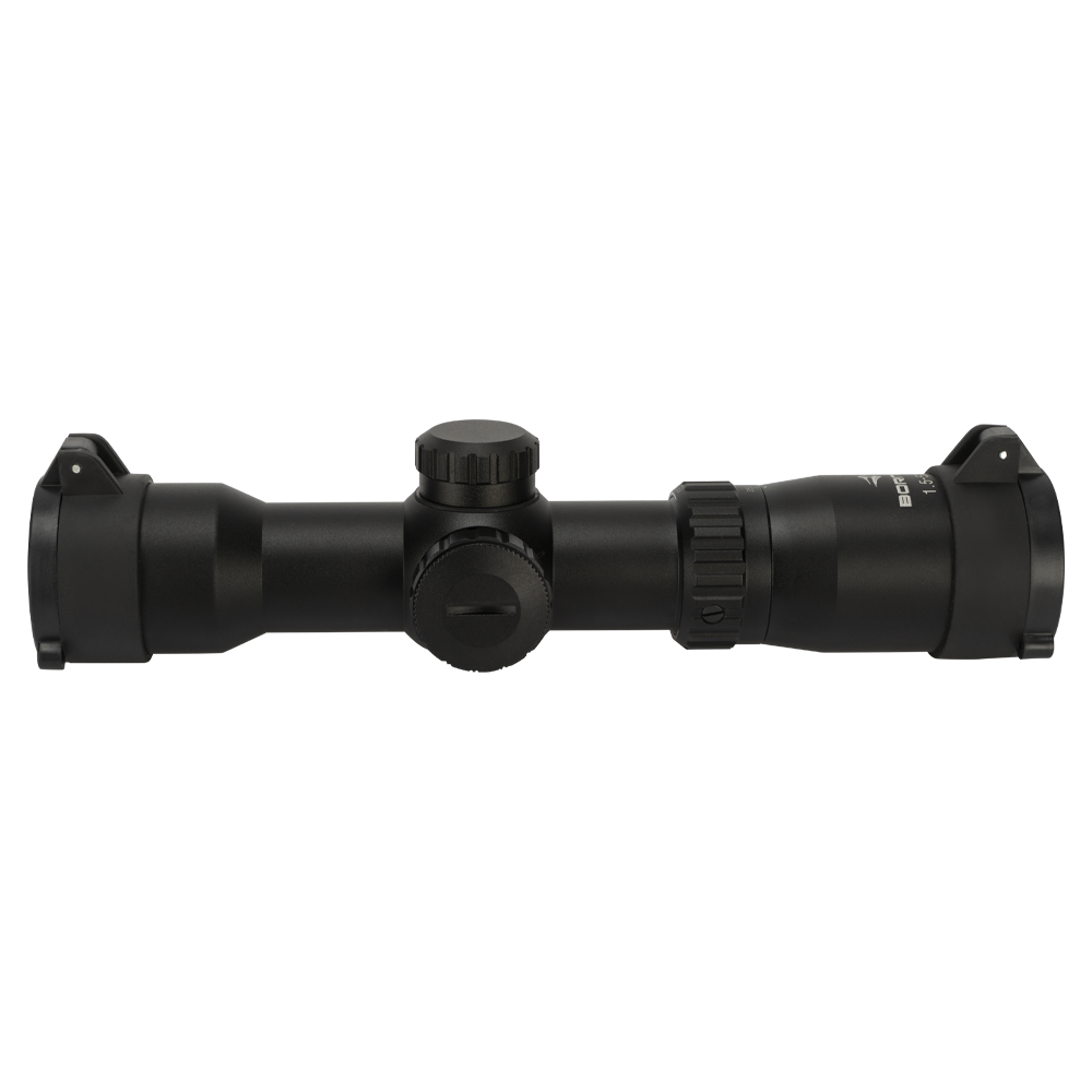 Прицел оптический BORNER 1,5-5x32 для арбалета с подсветкой (кольца). Фото №1