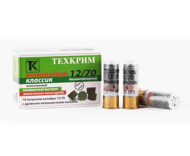 Патрон Техкрим 12/76 Магнум Классик № 3 (в коробке 10 шт). Фото №2