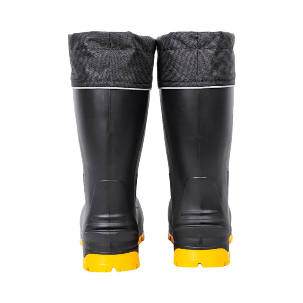 Сапоги NORDMAN QUADDRO с защищенной подошвой ТЭП и шипами, черно-желтые р. 43. Фото №7