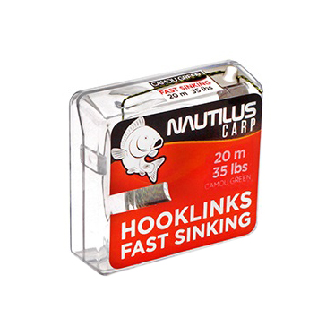 Поводковый материал Nautilus Fast Sinking 25lb 20м Mud Brown. Фото №2