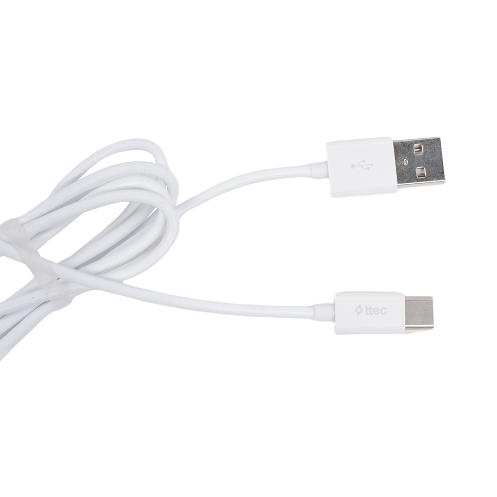 Кабель TTEC Type-C Белая оплетка 1,2м. Фото №3 Кабель TTEC Type-C Белая оплетка 1,2м. Фото №3