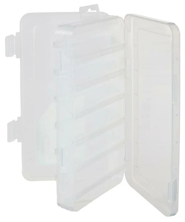 КОРОБКА для воблеров и балансиров ВБ-2 белая 2-х стор.(6+6отд.)(230х125х35мм). Фото №4