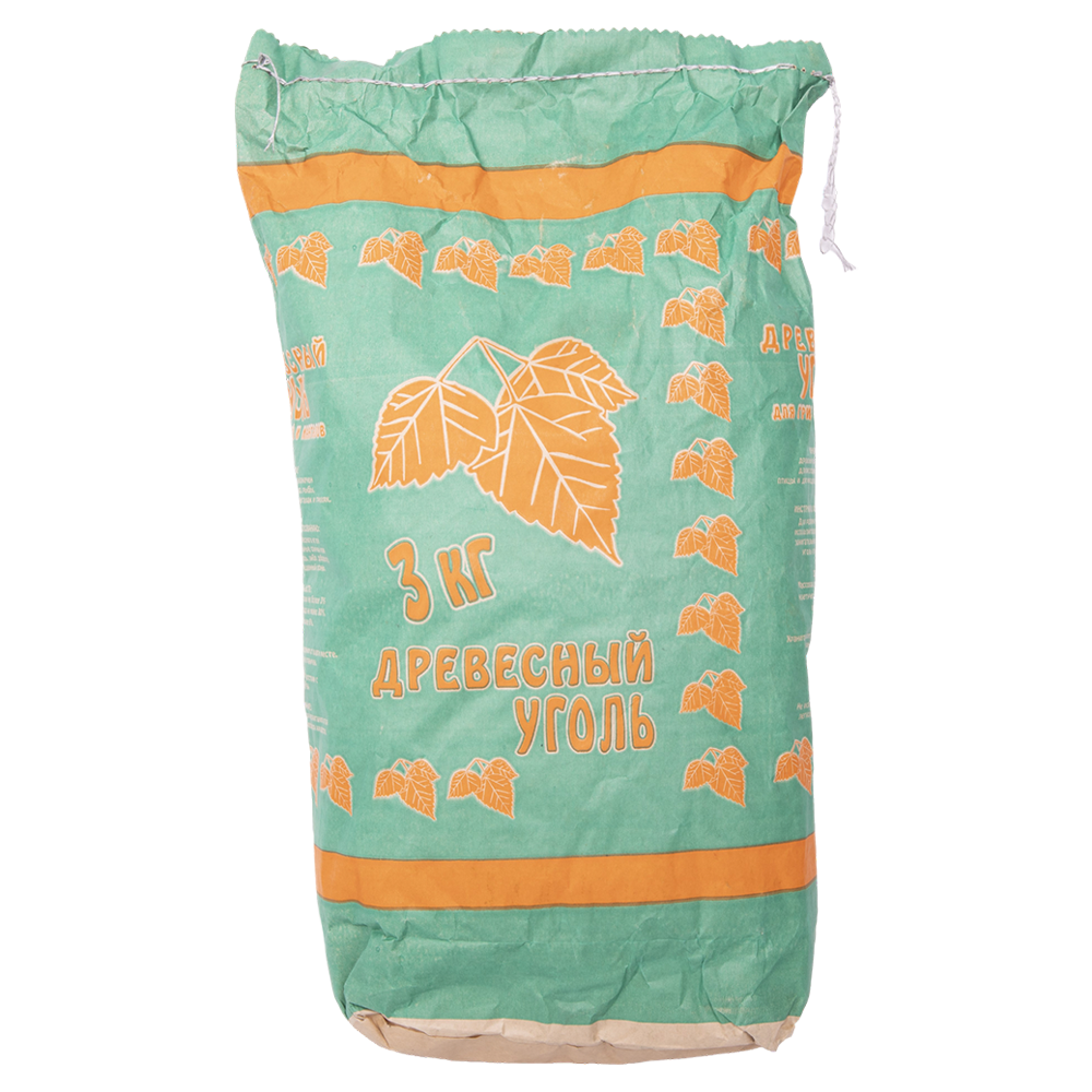 Уголь древесный 3,0кг (мешок) . Фото №1