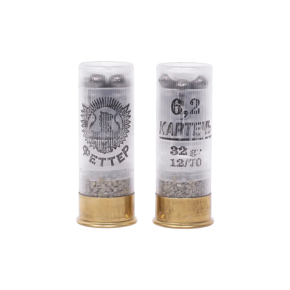 Патрон ФЕТТЕР 12/70 картечь (6,2мм), 32гр. (в пачке 15 шт.) (в коробке 120 шт.). Фото №3 Патрон ФЕТТЕР 12/70 картечь (6,2мм), 32гр. (в пачке 15 шт.) (в коробке 120 шт.). Фото №3