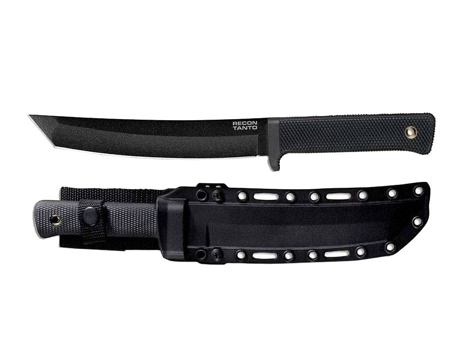 Hож Cold Steel Recon Tanto, клинок SK-5, чёрное покрытие Black Tuff-Ex. Фото №4
