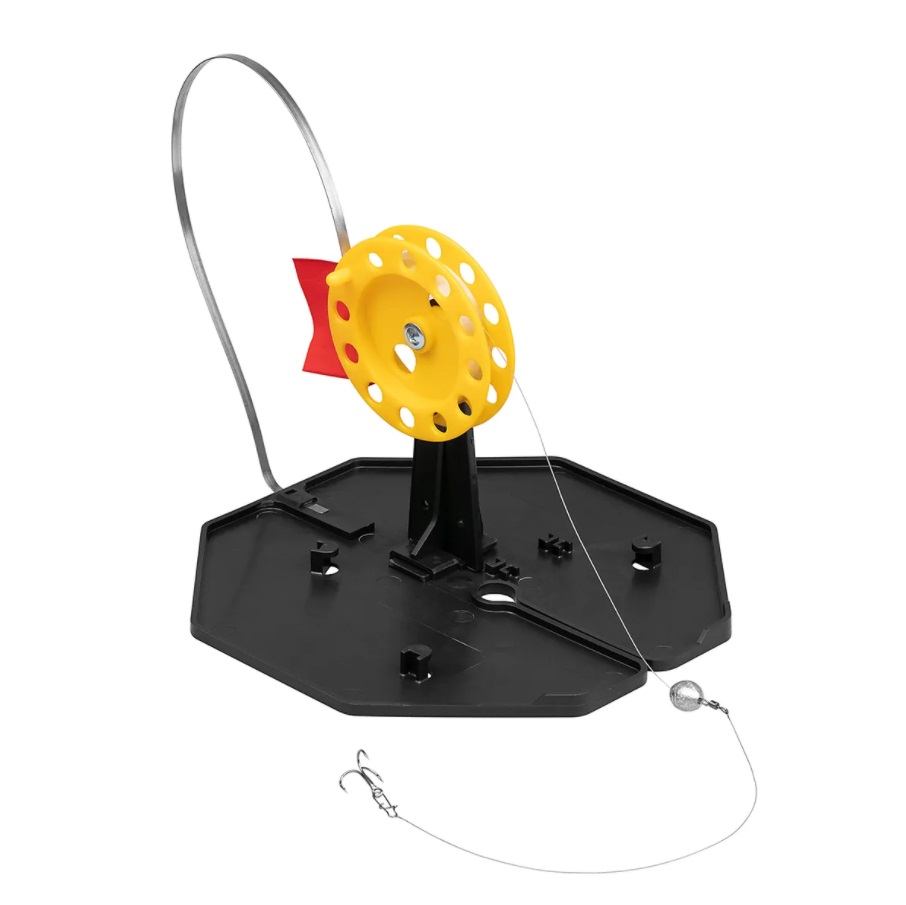 Набор жерлиц на подставке оснащенная ЖЗО-04 (d-185мм.катушка d-63мм) (10шт) ТОНАР. Фото №3 Набор жерлиц на подставке оснащенная ЖЗО-04 (d-185мм.катушка d-63мм) (10шт) ТОНАР. Фото №3