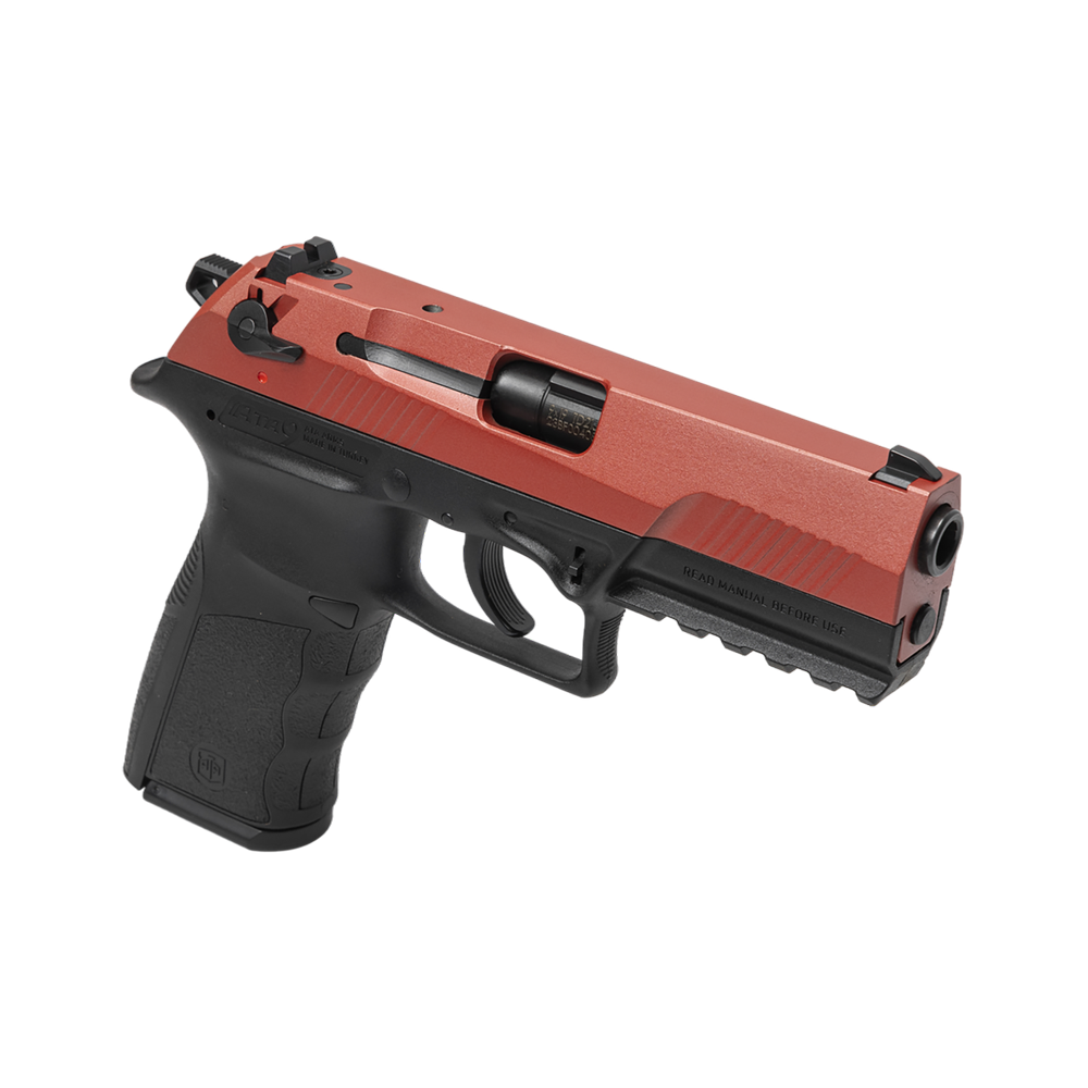 Пистолет АТА9 калибр 9*19 мм, Red, красный затвор, черная рамка. Фото №4