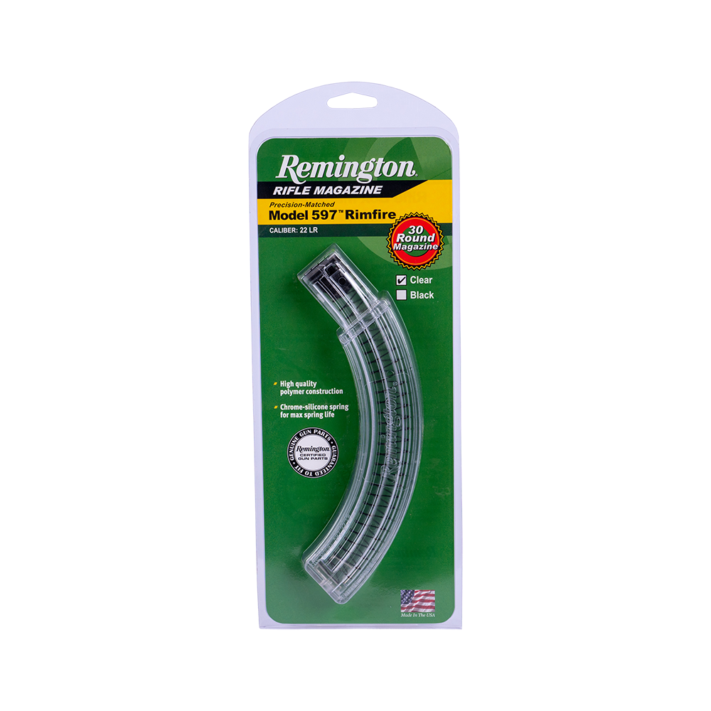 Магазин для Remington мод. 597 калибр 22 LR, белый пластик (30 патронов). Фото №1