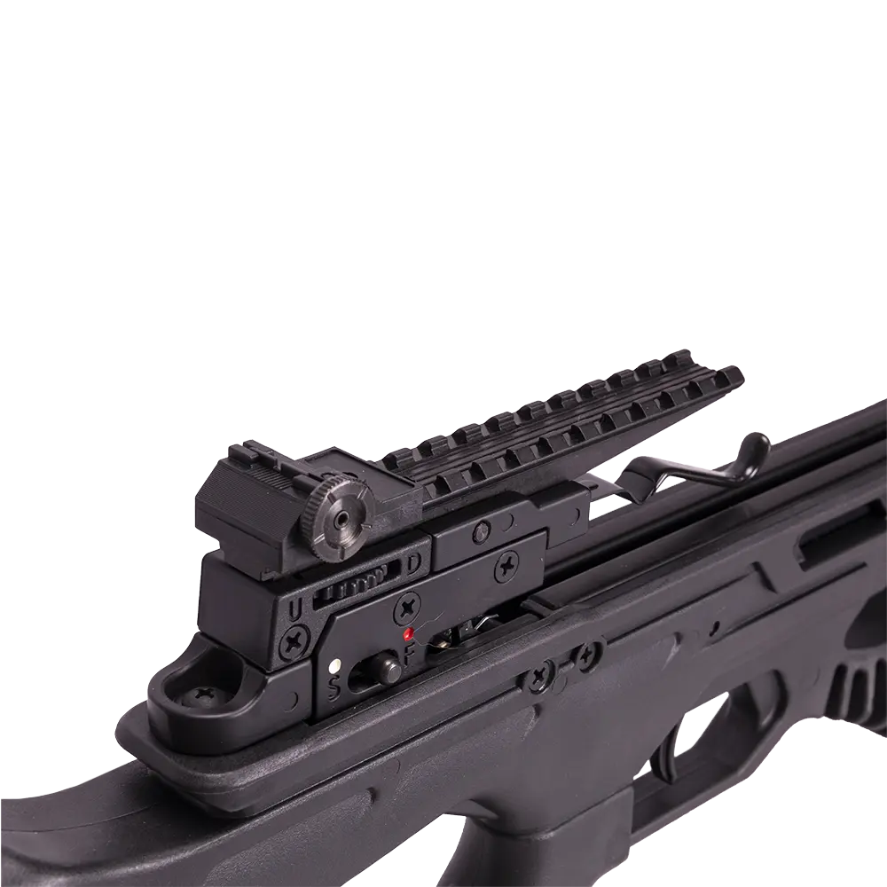 Приклад для арбалета Man Kung XB23, рекурсивный, black, кивер, стрелы 4 шт., прицел, крепеж. Фото №2