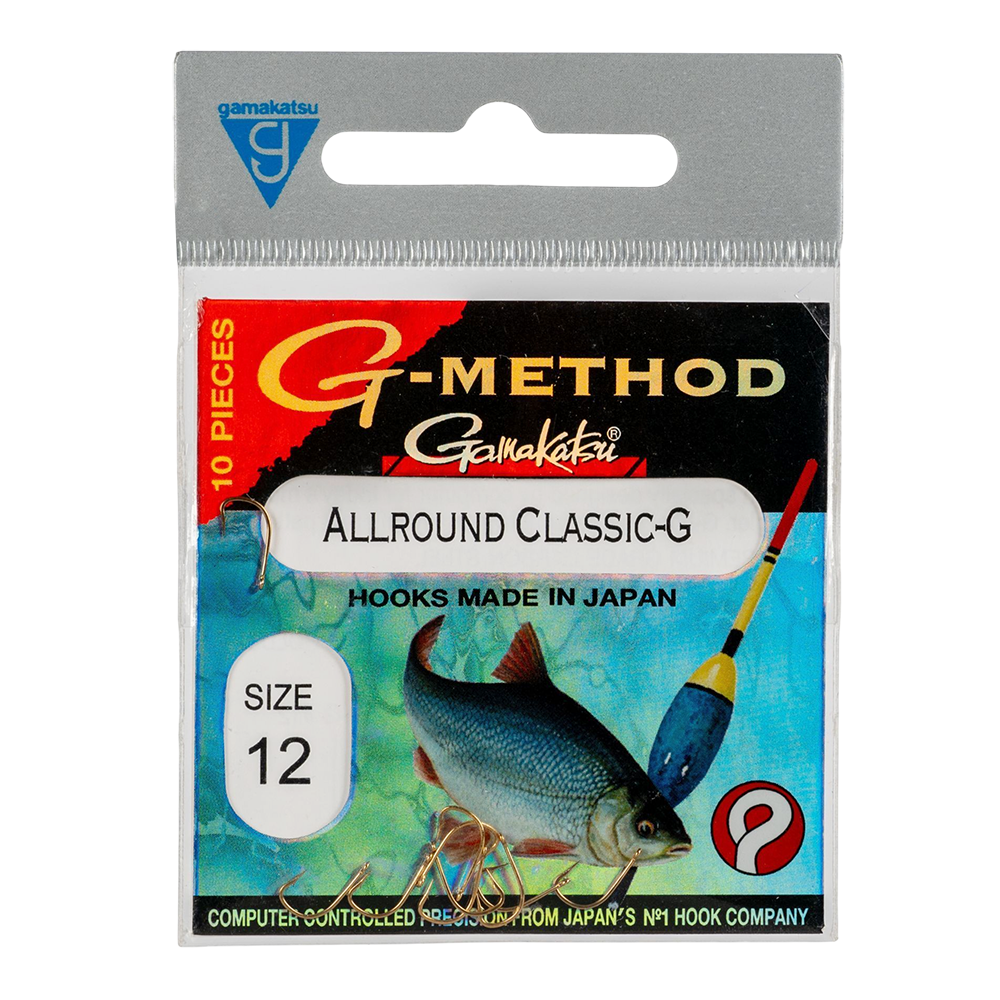 Крючок Gamakatsu G-Method Allround Hooks Gold №12. Фото №1