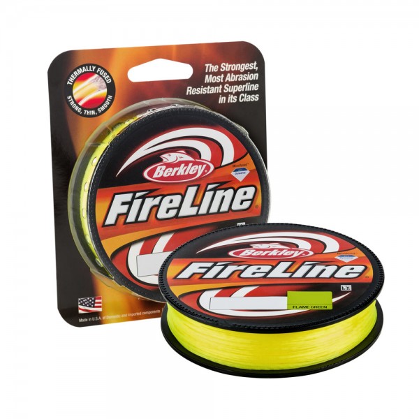 Леска плетеная BERKLEY "FireLine Flame Green" 0.15mm (110m) 7,9kg (флоурисцентная, зеленая). Фото №2
