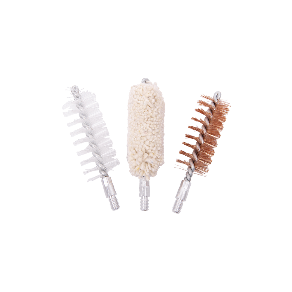 Набор ершей для чистки оружия ОхотАктив калибр 16 (бронзвый, щетинный, хлопковый). Фото №1 Набор ершей для чистки оружия ОхотАктив калибр 16 (бронзвый, щетинный, хлопковый). Фото №1