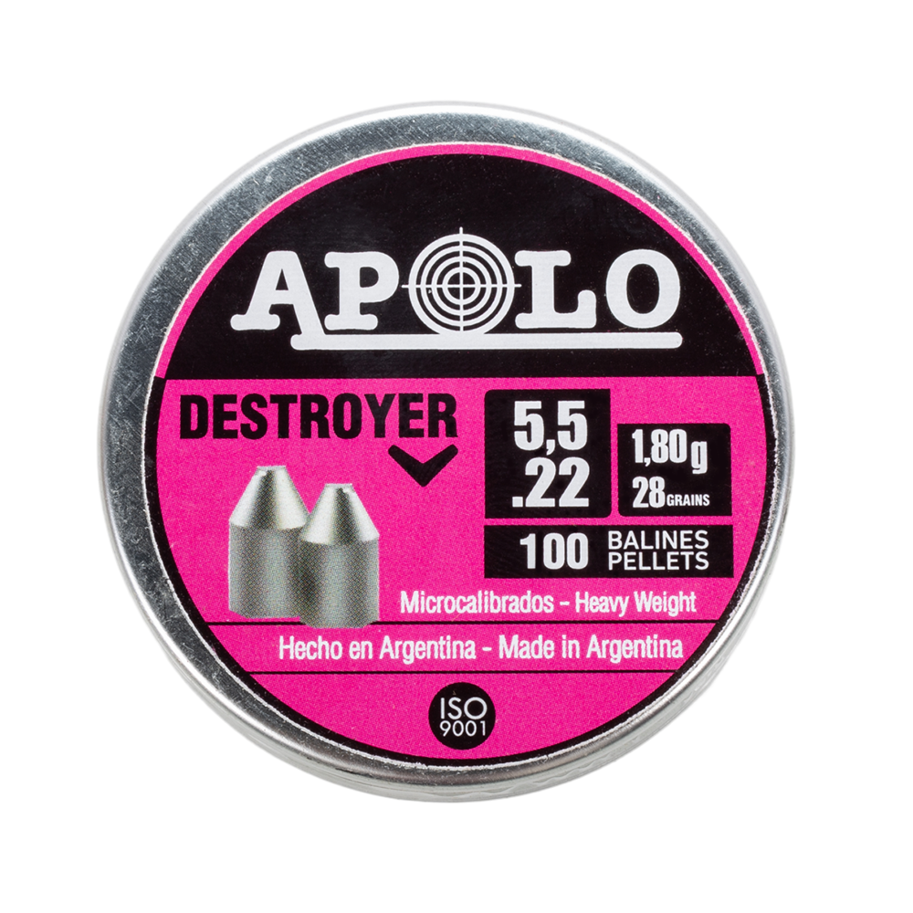 Пуля пневматическая APOLO "Destoyer", для винтовки, 5,5 1,8 гр. (100 шт.). Фото №1 Пуля пневматическая APOLO "Destoyer", для винтовки, 5,5 1,8 гр. (100 шт.). Фото №1