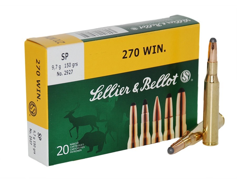 Патрон нарезной SELLER&BELLOT калибр 270 WIN SP 9,7 гр. (в пачке 20 шт.). Фото №2
