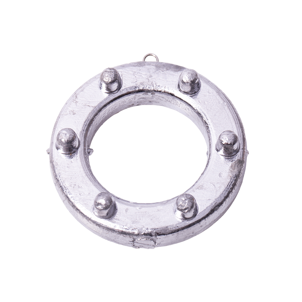 Груз "Кольцо" с шипами и ушком 210гр.. Фото №2