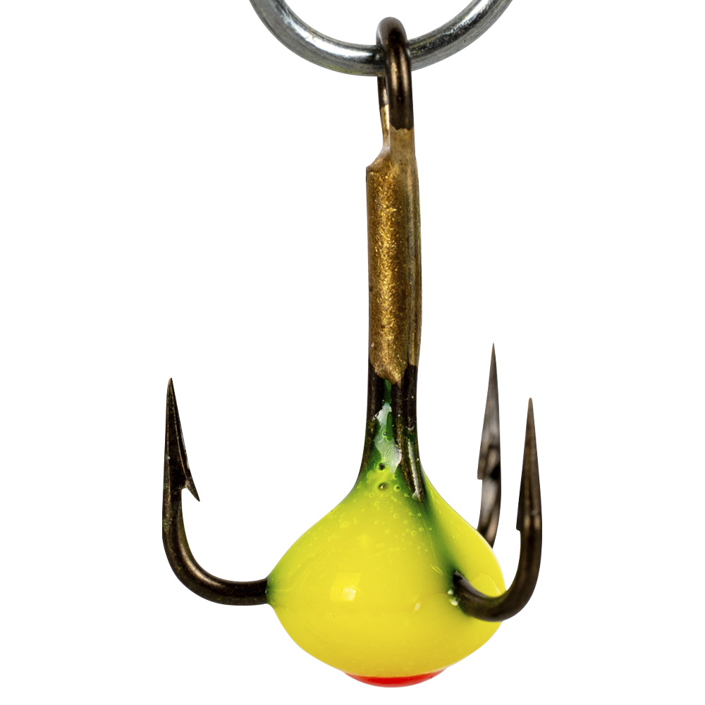 Крючок-тройник для приманок Lucky John с каплей цвет. разм010/Y. Фото №1 Крючок-тройник для приманок Lucky John с каплей цвет. разм010/Y. Фото №1