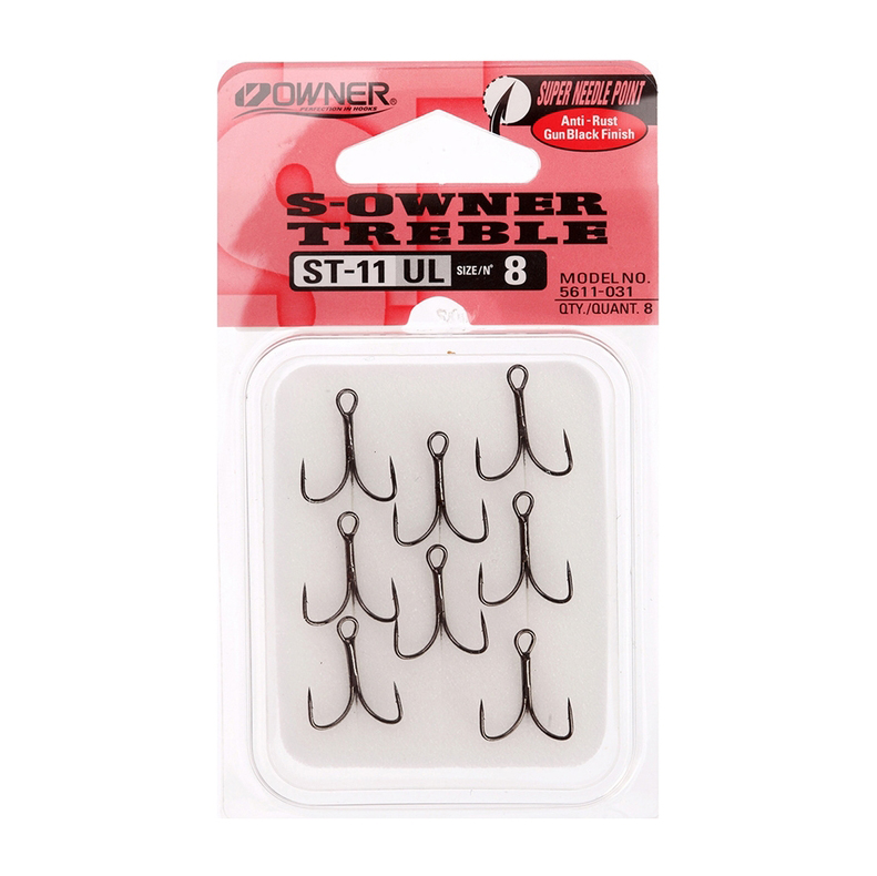 Крючок Owner тройник ST-11BC №8. Фото №2