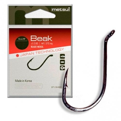 Крючки metsui BEAK цвет bin размер №8/0 в уп. 6шт.. Фото №1