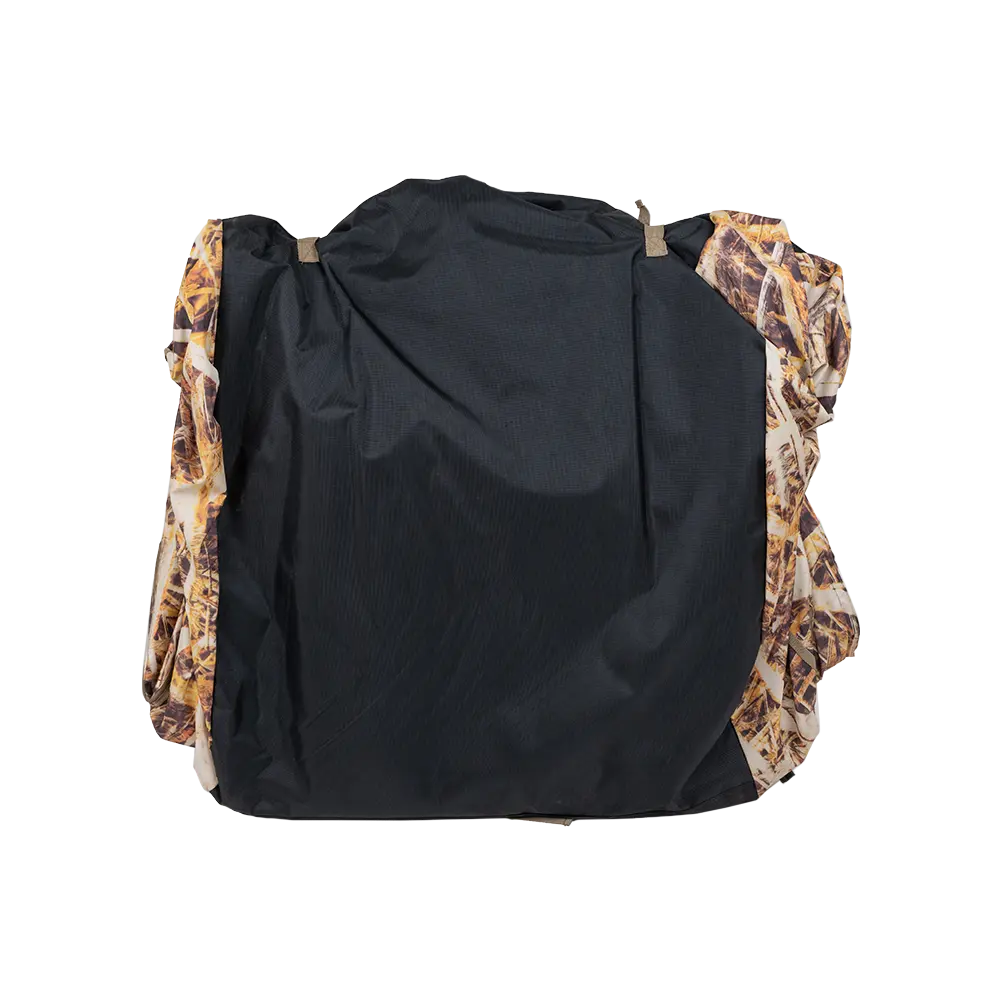 Засидка лежачая ShotTime, каркас алюминиевый, 210х73х40, 600D, дно 1800D, камыш. Фото №7