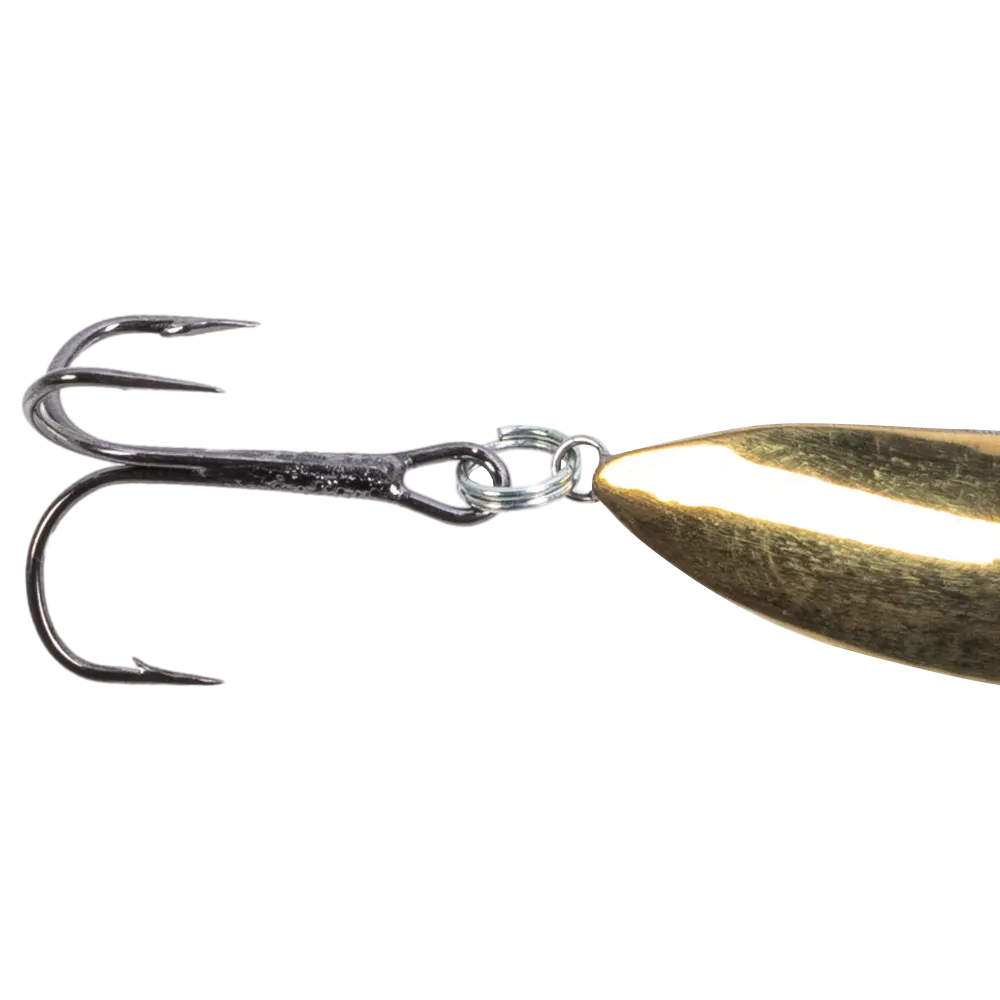 Блесна ЖОР Тюлька 2ЦМ 80мм, 11гр, цвет (латунь/нейзильбер) тройник. Фото №3