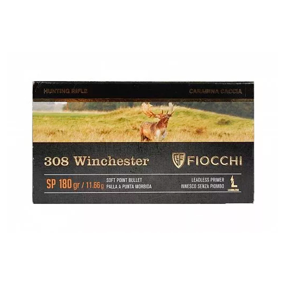 Патрон нарезной FIOCCHI калибр 308 WIN SP 11,6 гр. 180 grn. (в пачке 20 шт.). Фото №2