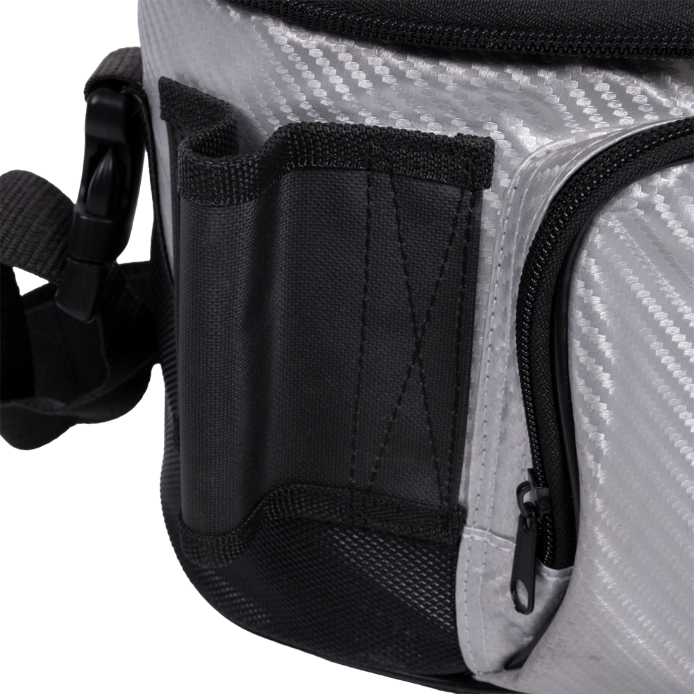 Кан рыболовный HIGASHI Live bait box 7.5L (#Silver). Фото №3