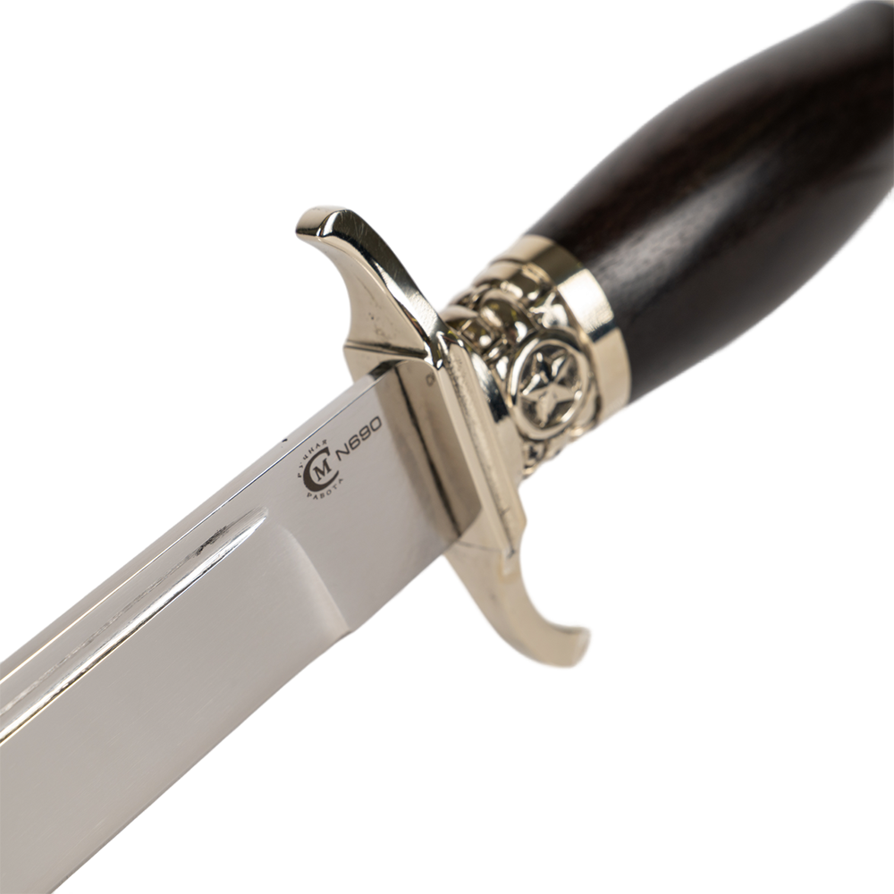 Нож МС "Разведчик", сталь 690,литье звезда, рукоять граб. Фото №6