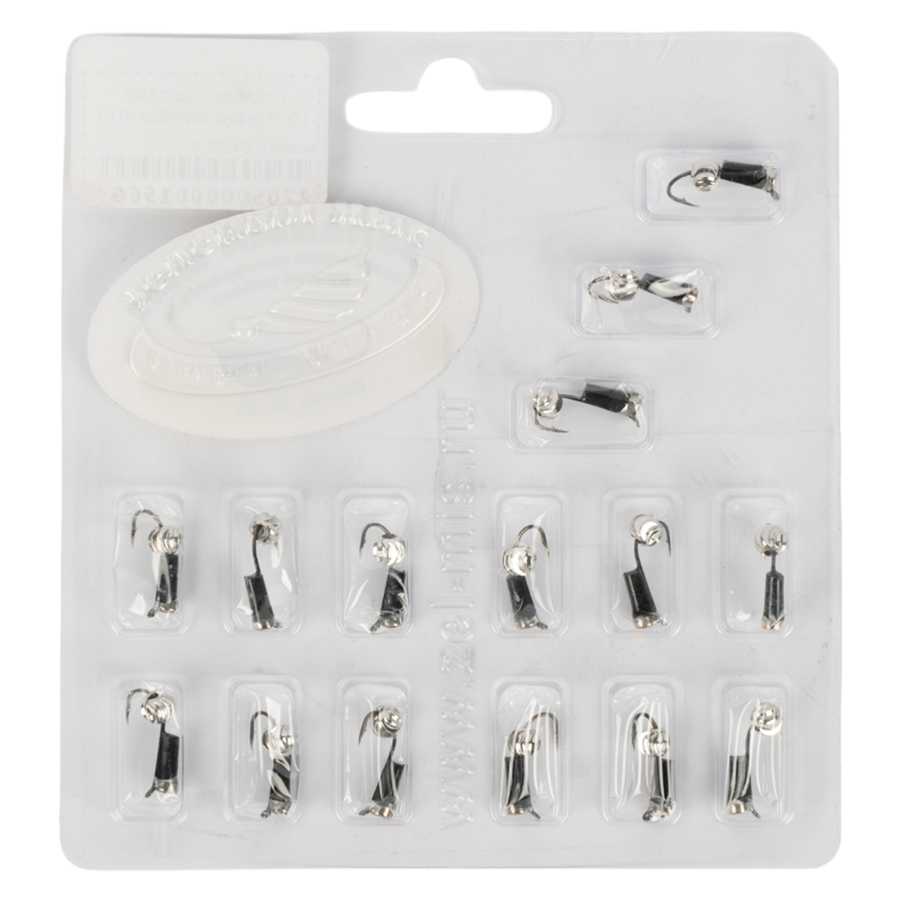 Мормышка вольфрамовая Зеленый мыс "Столбик с колпачком" 2,0мм, зефир серебро (15шт. упак.). Фото №2